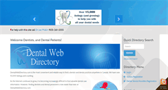 Desktop Screenshot of dentalwebdirectory.com